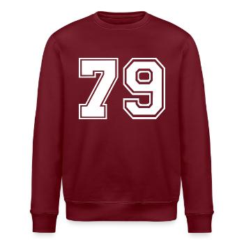 79 - Stanley/Stella Unisex Bio-Sweatshirt ROLLER - Burgunderrot - Vorne - Nik (191cm)