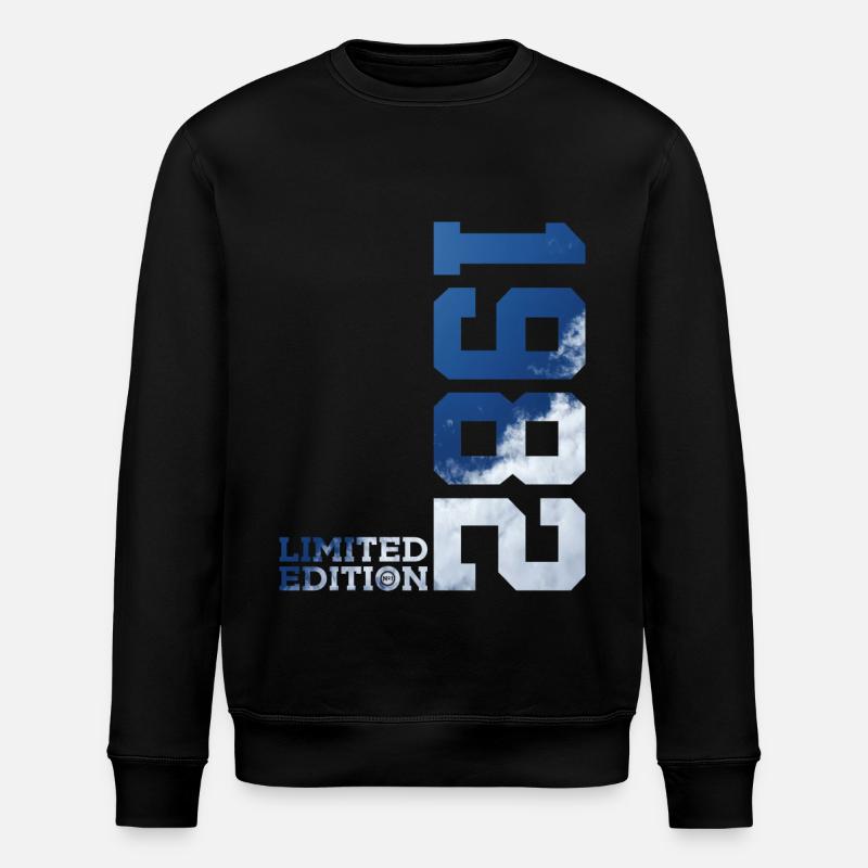LIMITED EDITION 1982 44TH BIRTHDAY - Stanley/Stella ROLLER Unisex Organic Sweatshirt - black