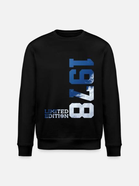 LIMITED EDITION 1978 48TH BIRTHDAY - Stanley/Stella ROLLER Unisex Organic Sweatshirt - black