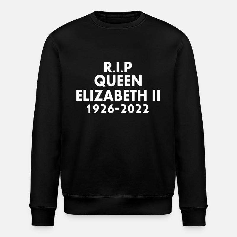 Queen elizabeth - Stanley/Stella ROLLER Unisex Organic Sweatshirt - black