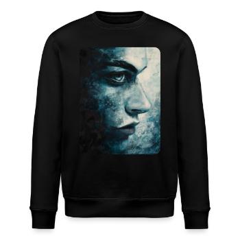 Der klare Blick - Stanley/Stella Unisex Bio-Sweatshirt ROLLER - Schwarz - Vorne - Nik (191cm)