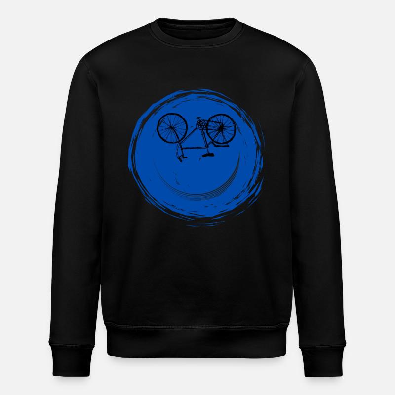 Fahrrad Gesicht - Stanley/Stella Unisex Bio-Sweatshirt ROLLER - Schwarz