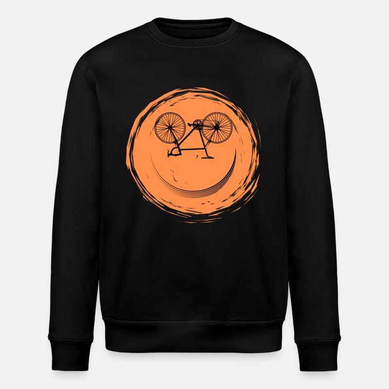 Fahrrad Gesicht - Stanley/Stella Unisex Bio-Sweatshirt ROLLER - Schwarz