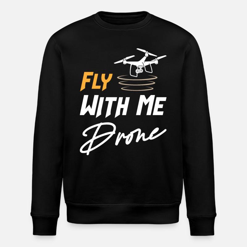 Drone Fly With Me - Sweat bio ROLLER Stanley/Stella Unisexe - noir