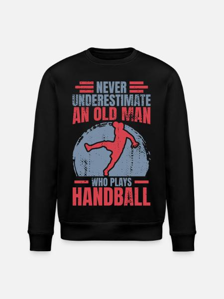 Handball Großvater - Stanley/Stella Unisex Bio-Sweatshirt ROLLER - Schwarz
