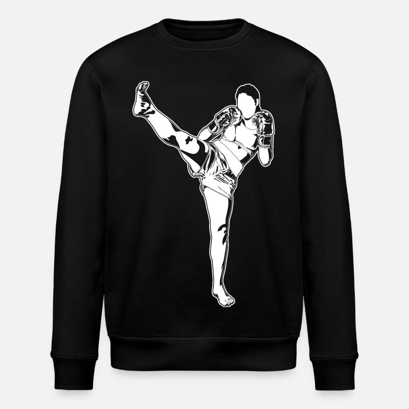 Kickboxeur - Sweat bio ROLLER Stanley/Stella Unisexe - noir