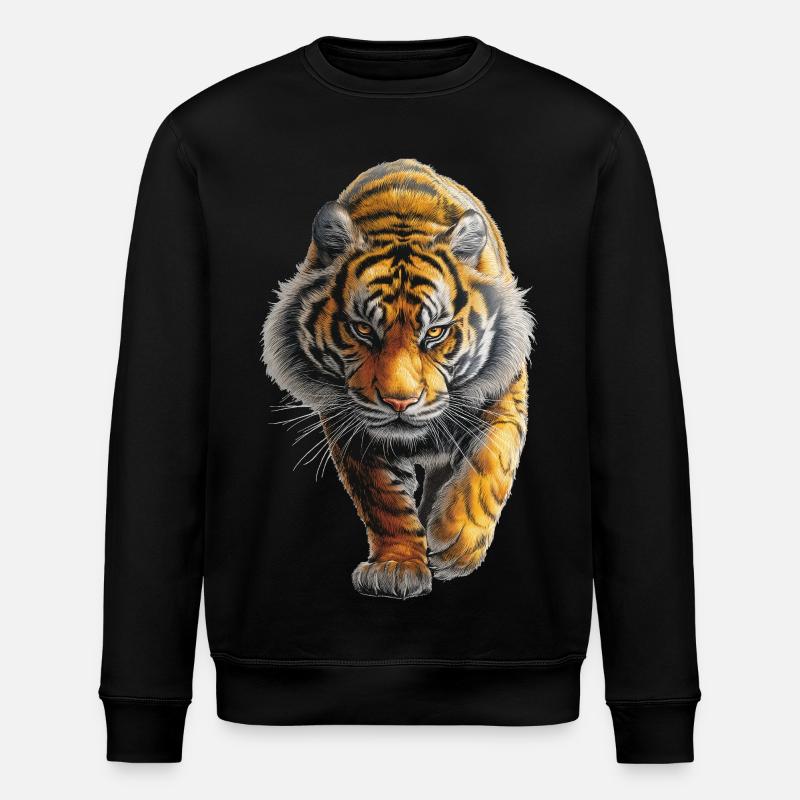 Tiger - Stanley/Stella ROLLER Unisex Organic Sweatshirt - black