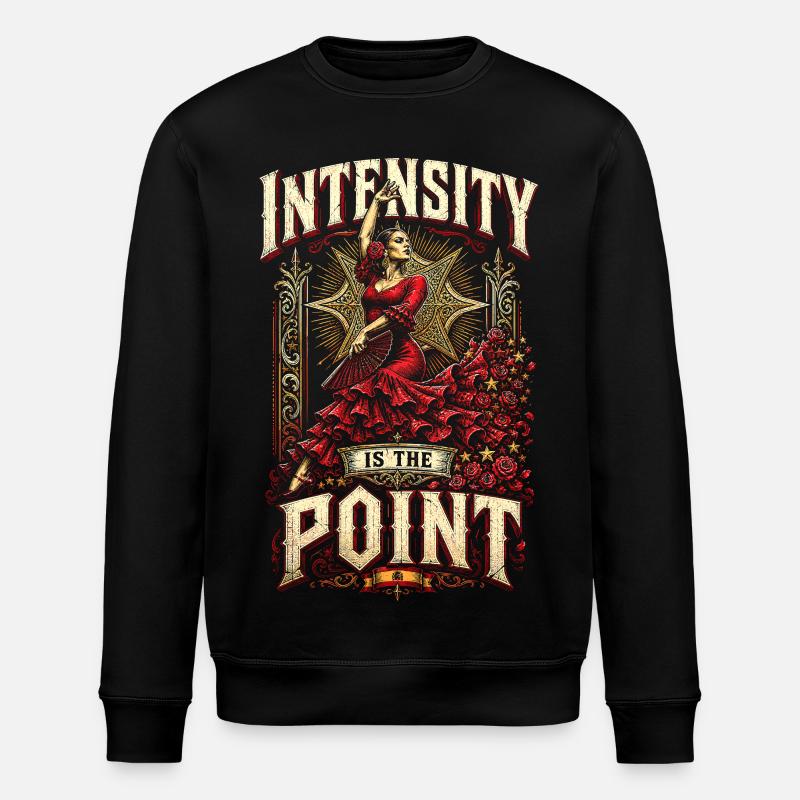 Flamenco Intensity Is The Point - Stanley/Stella Unisex Bio-Sweatshirt ROLLER - Schwarz
