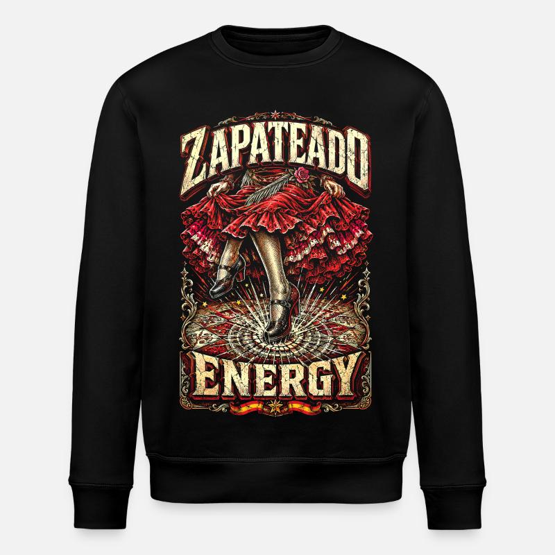 Flamenco Zapateado Energy - Stanley/Stella ROLLER Unisex Organic Sweatshirt - black
