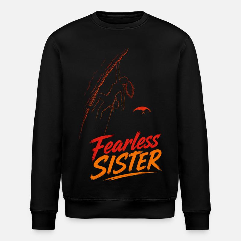 Sœur Intrépide – Grimper sans peur - Sweat bio ROLLER Stanley/Stella Unisexe - noir