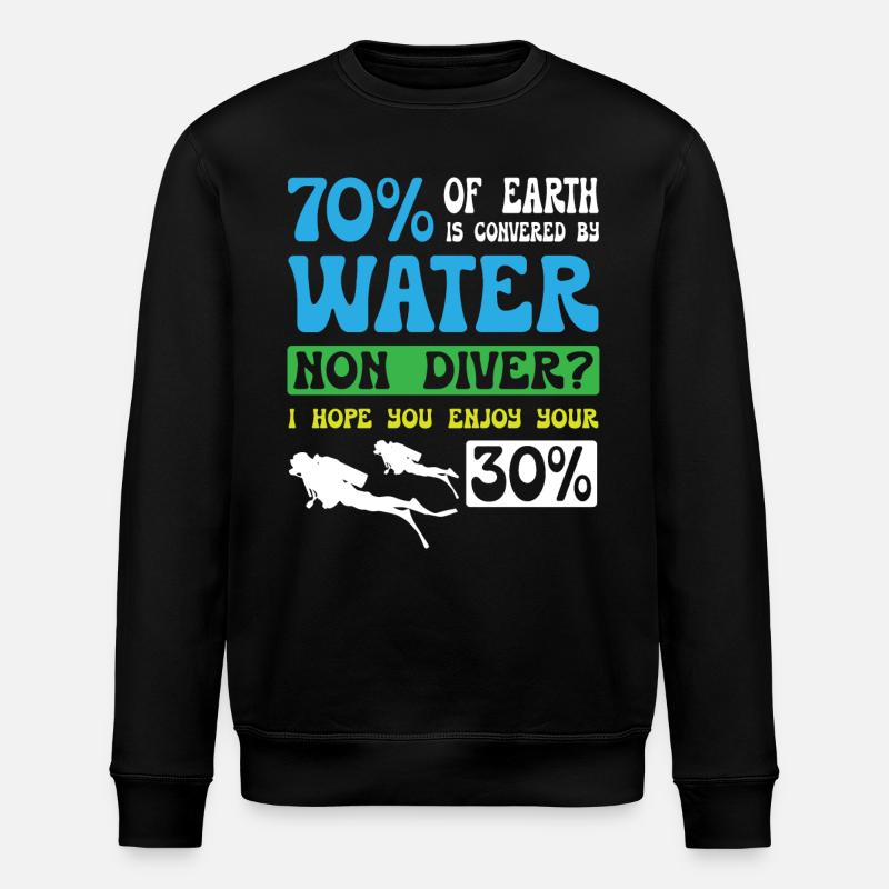 Enjoy Your Diving - Stanley/Stella ROLLER Unisex Organic Sweatshirt - black