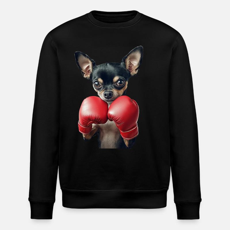 Chihuahua - Stanley/Stella Unisex Bio-Sweatshirt ROLLER - Schwarz