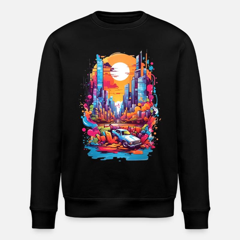 Stadtbild - Stanley/Stella Unisex Bio-Sweatshirt ROLLER - Schwarz