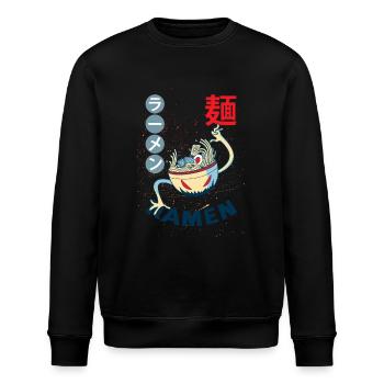 Noodles - Ramen Noodles Bowl - Monster Noodles - Stanley/Stella ROLLER Unisex Organic Sweatshirt - black - Front - Nik (191cm)