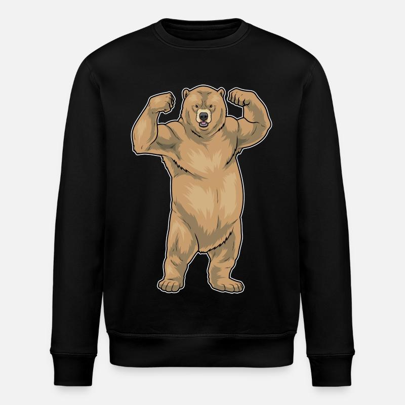 Bear Bodybuilder Musculation - Sweat bio ROLLER Stanley/Stella Unisexe - noir