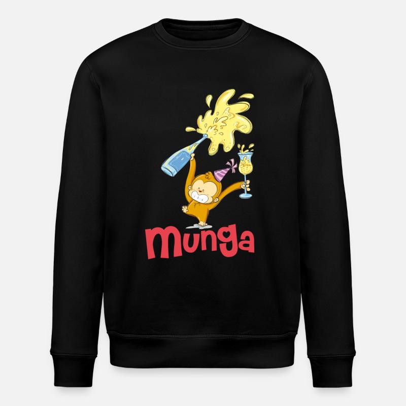 Munga Festa - Sweat bio ROLLER Stanley/Stella Unisexe - noir