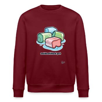 Unbekanntes Kaugummi Objekt - Stanley/Stella Unisex Bio-Sweatshirt ROLLER - Burgunderrot - Vorne - Nik (191cm)