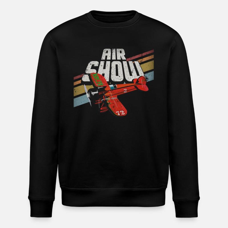 Graphique de l’avion - Sweat bio ROLLER Stanley/Stella Unisexe - noir
