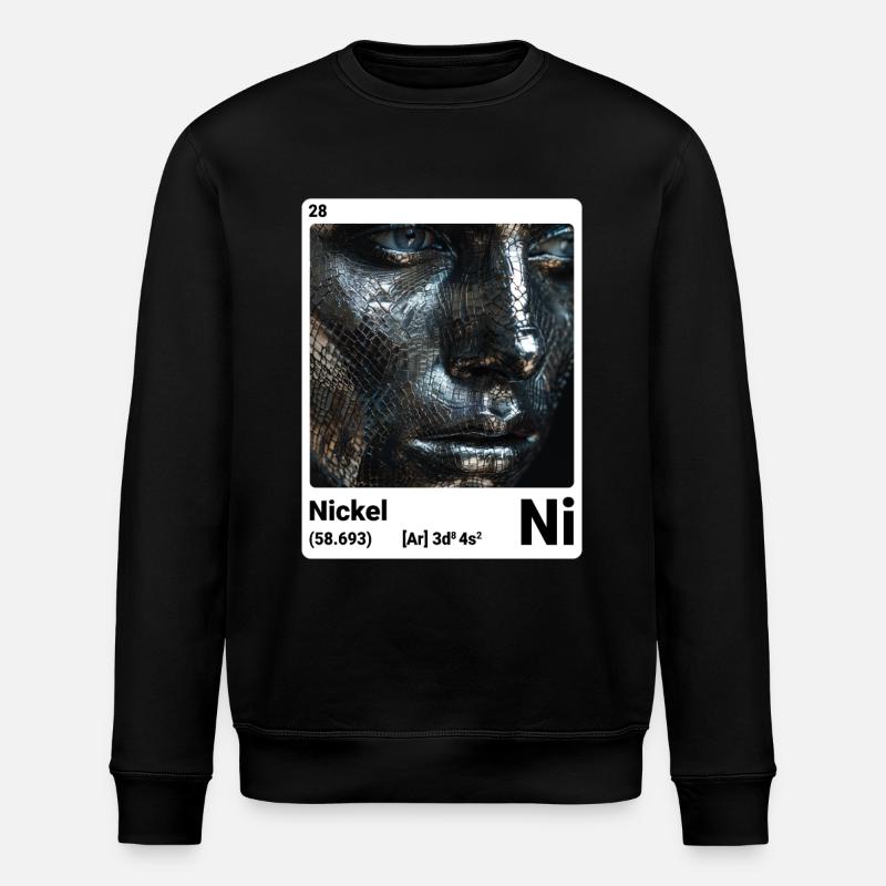 AI am Nickel (wt) - Stanley/Stella Unisex Bio-Sweatshirt ROLLER - Schwarz