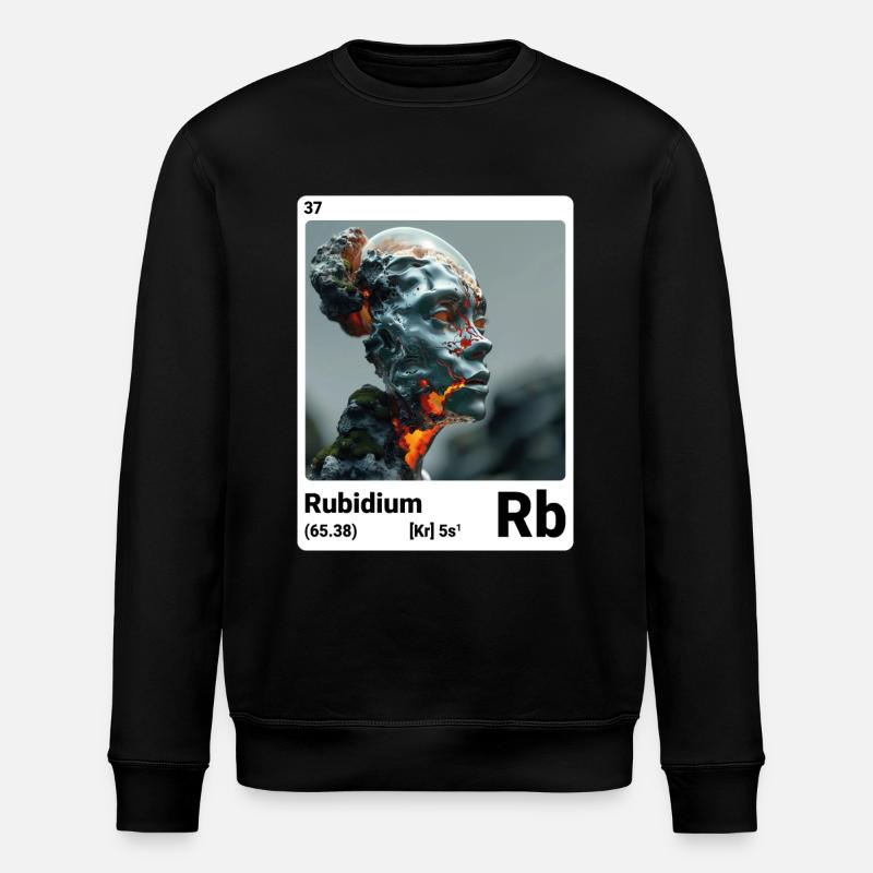 AI am Rubidium (wt) - Stanley/Stella Unisex Bio-Sweatshirt ROLLER - Schwarz