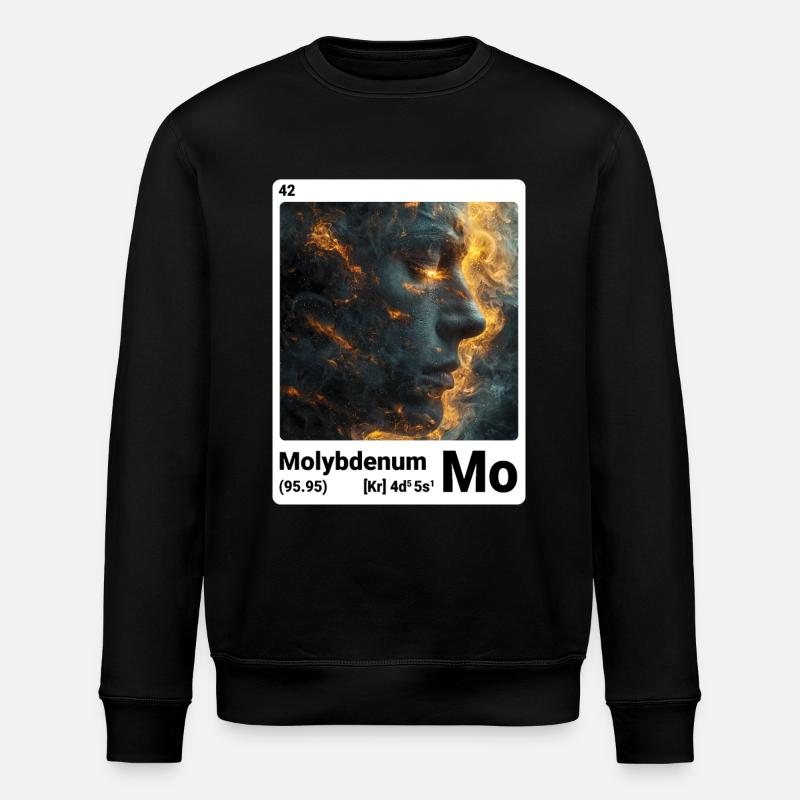 AI am Molybdenum (wt) - Stanley/Stella ROLLER Unisex Organic Sweatshirt - black