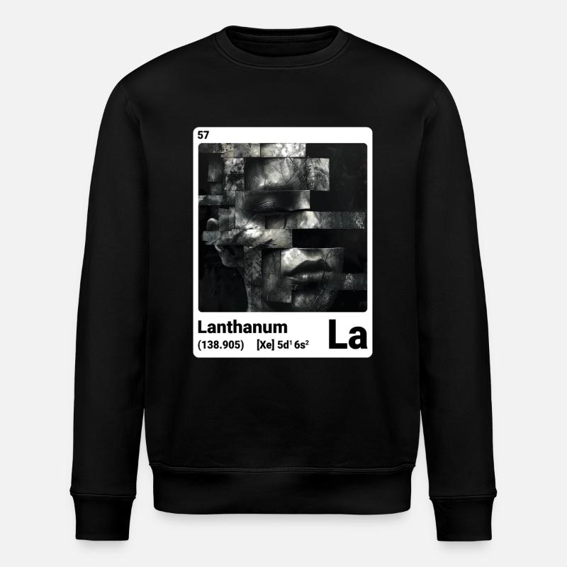 AI am Lanthanum (wt) - Stanley/Stella ROLLER Unisex Organic Sweatshirt - black