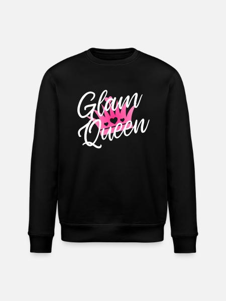 Glamour Queen Königin Prinzessin Pink - Stanley/Stella Unisex Bio-Sweatshirt ROLLER - Schwarz