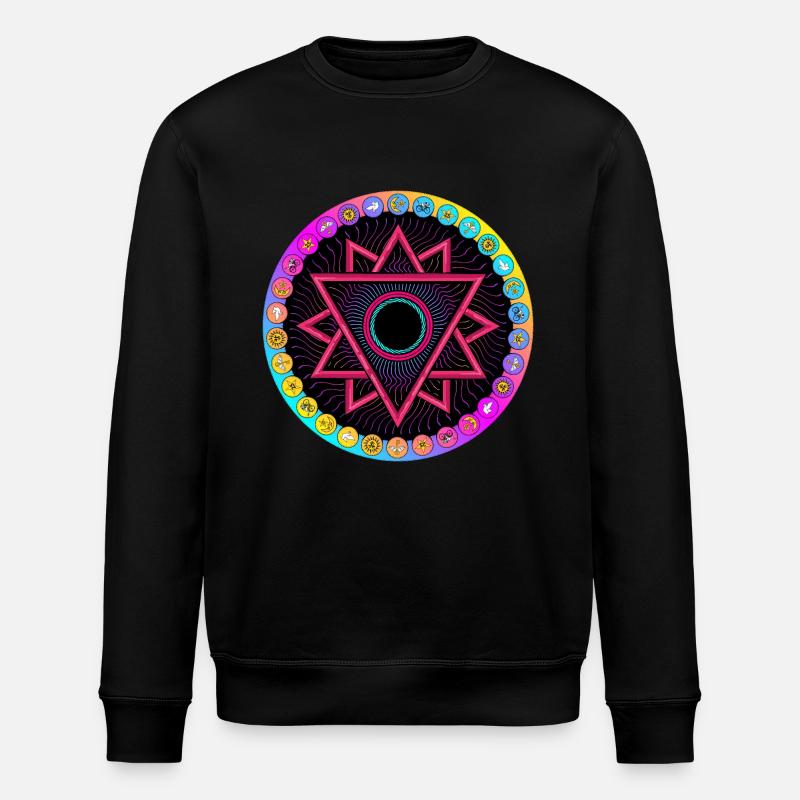 LSD Acid Wheel - Stanley/Stella Unisex Bio-Sweatshirt ROLLER - Schwarz