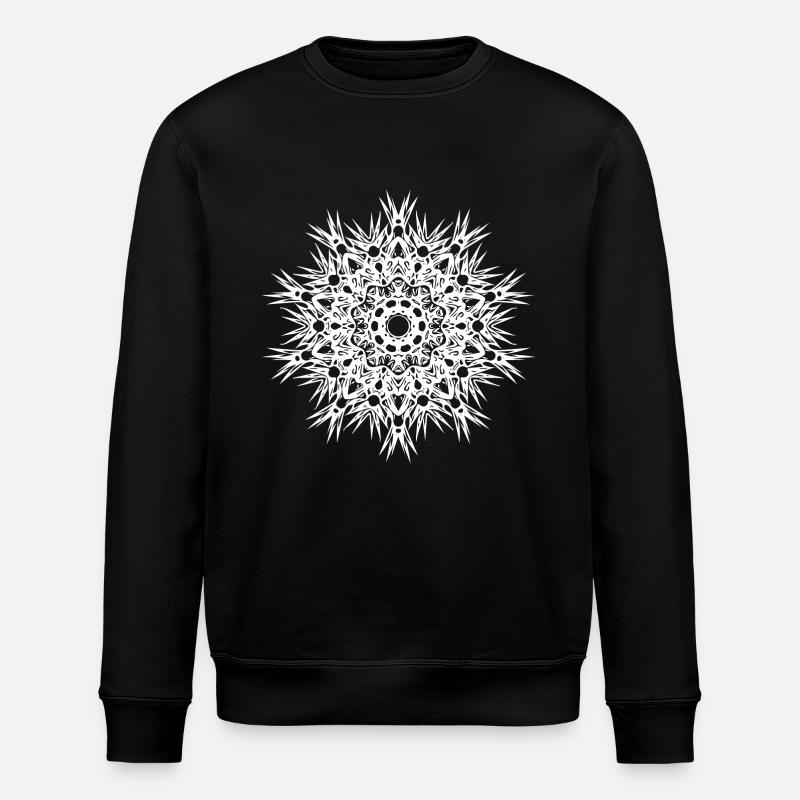 Lignes géométriques forme mandala - Sweat bio ROLLER Stanley/Stella Unisexe - noir
