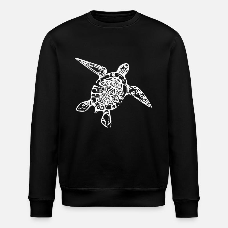 Petite tortue mignonne - Sweat bio ROLLER Stanley/Stella Unisexe - noir