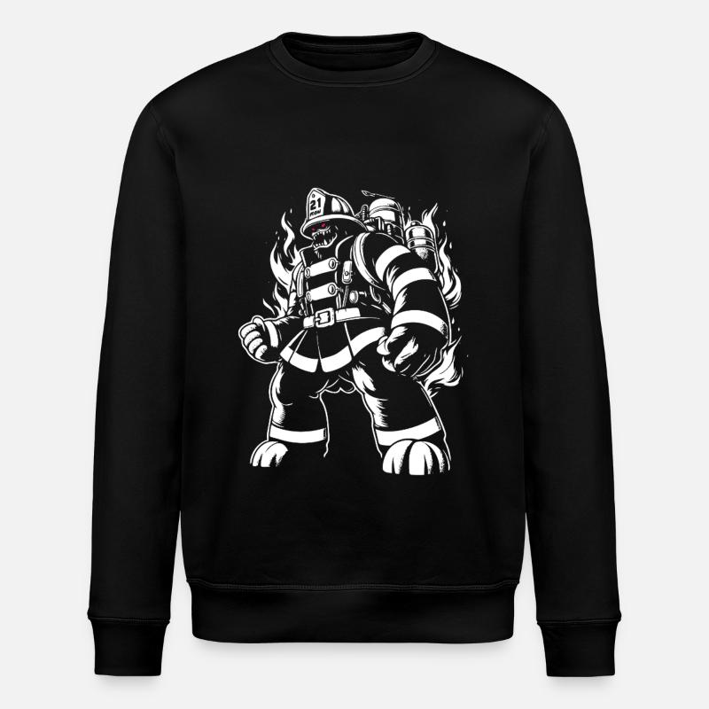 Pompier monstre - Sweat bio ROLLER Stanley/Stella Unisexe - noir