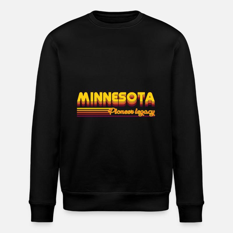 Minnesota États-Unis design - Sweat bio ROLLER Stanley/Stella Unisexe - noir