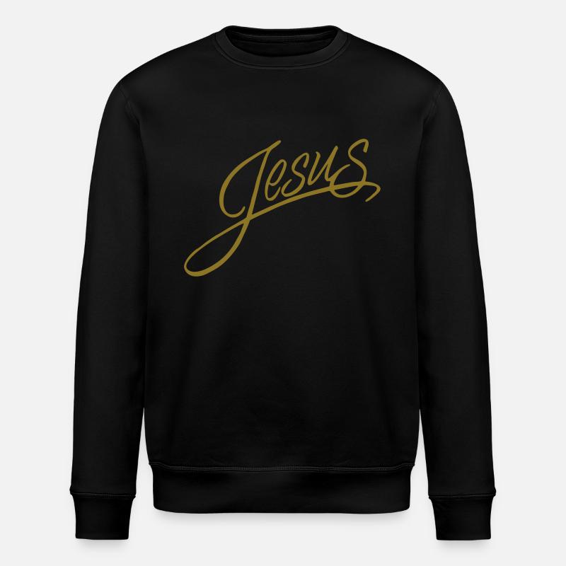 Jesus - Stanley/Stella Unisex Bio-Sweatshirt ROLLER - Schwarz