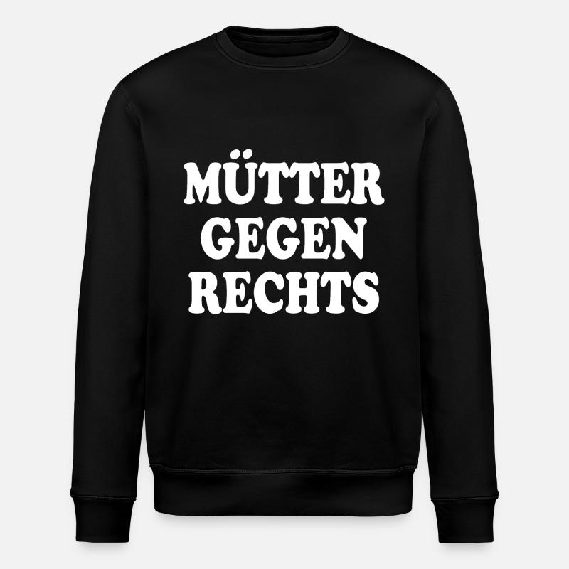 Mütter gegen rechts - Stanley/Stella Unisex Bio-Sweatshirt ROLLER - Schwarz