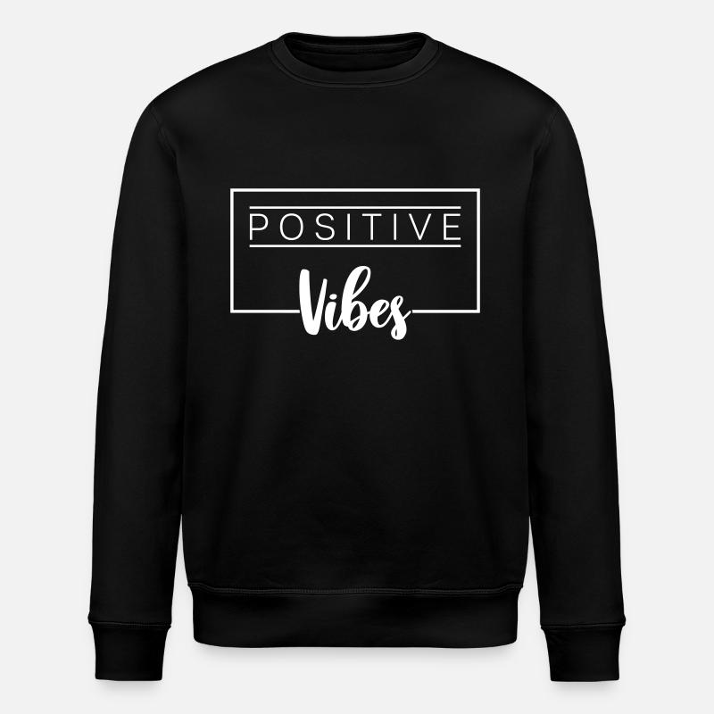 POSITIVE VIBES - Stanley/Stella Unisex Bio-Sweatshirt ROLLER - Schwarz