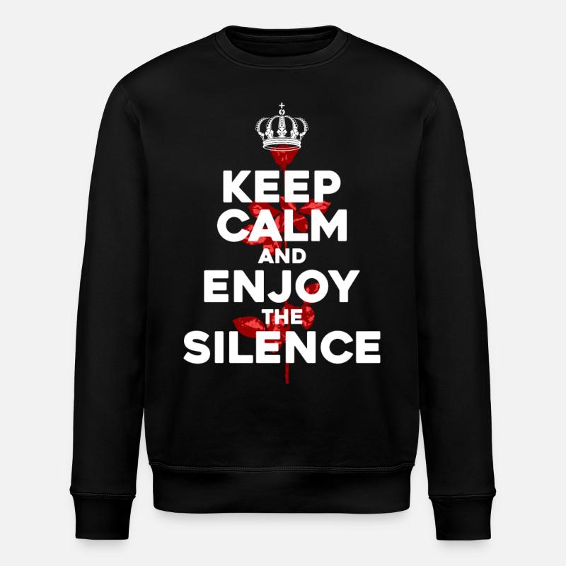 Keep Calm graphic - Stanley/Stella ROLLER Unisex Organic Sweatshirt - black