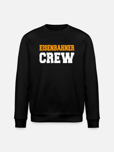 Eisenbahner Crew Fan - Stanley/Stella Unisex Bio-Sweatshirt ROLLER - Schwarz