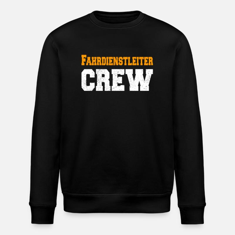 Dispatcher Crew Train Fan - Stanley/Stella ROLLER Unisex Organic Sweatshirt - black
