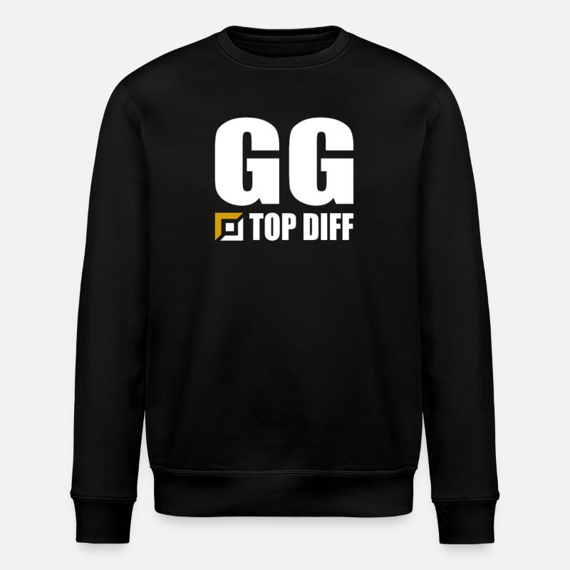 GG Top Diff Gamer Gaming - Stanley/Stella ROLLER Unisex Organic Sweatshirt - black