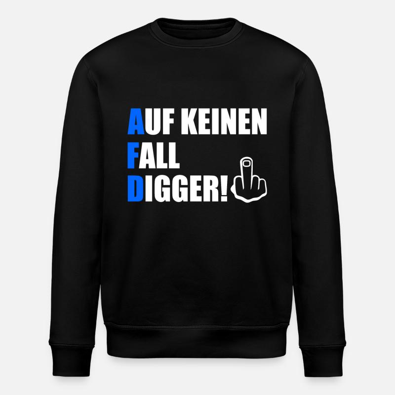 Definitely not digga - Stanley/Stella ROLLER Unisex Organic Sweatshirt - black