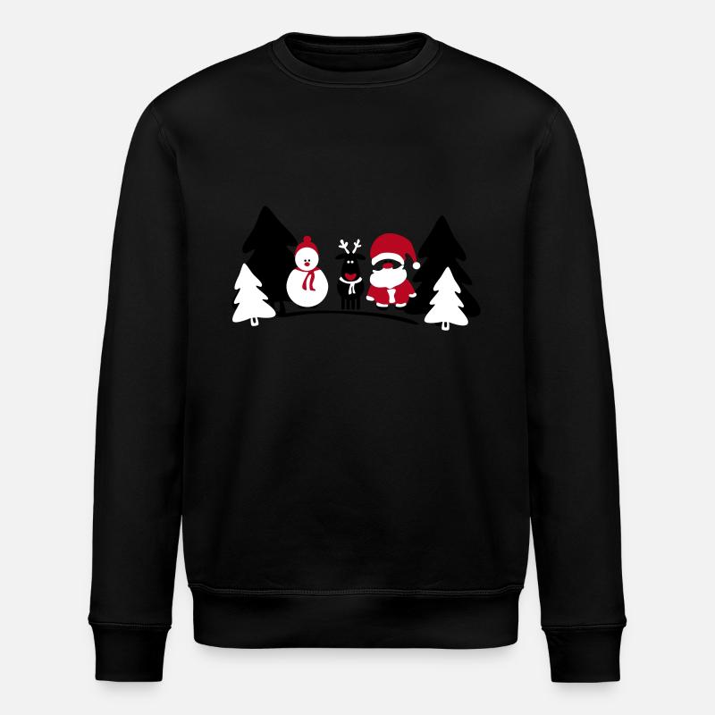 Weihnachts Crew 2 - Stanley/Stella Unisex Bio-Sweatshirt ROLLER - Schwarz