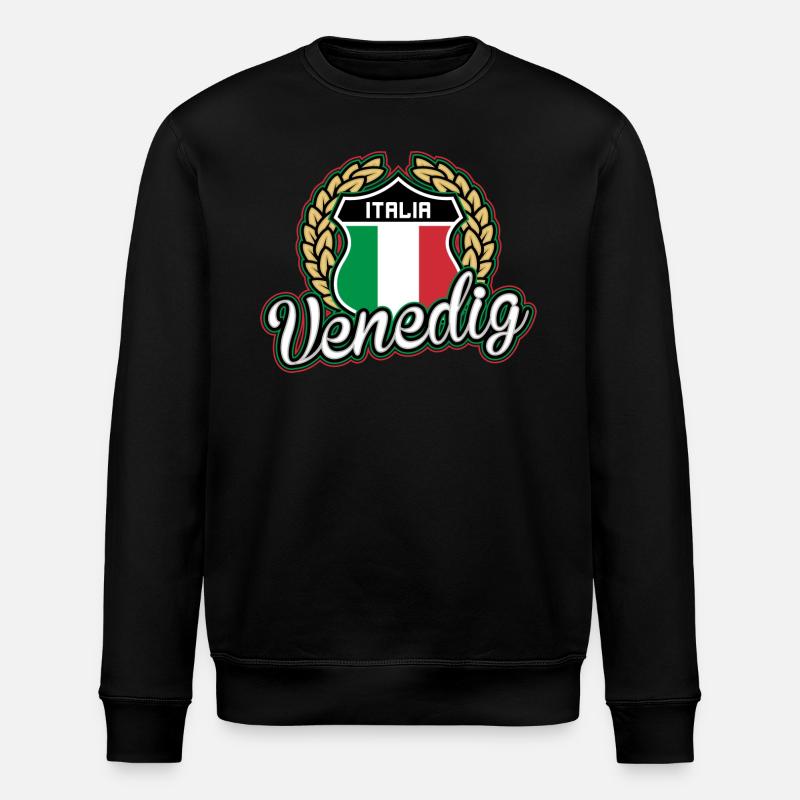 Venedig - Stanley/Stella Unisex Bio-Sweatshirt ROLLER - Schwarz