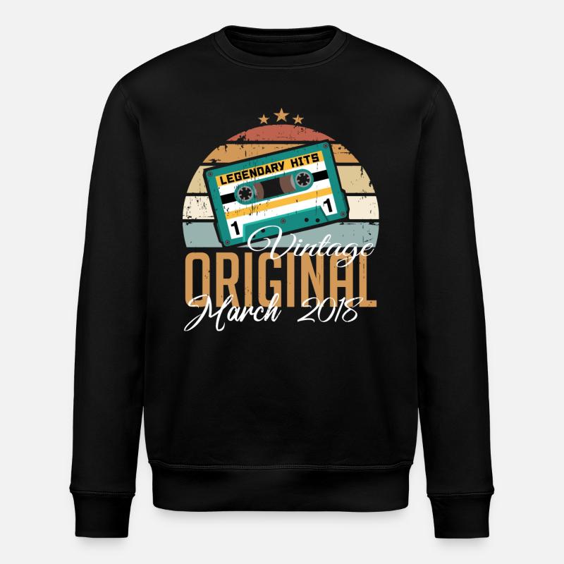 March 2018 - Birthday present - Stanley/Stella ROLLER Unisex Organic Sweatshirt - black