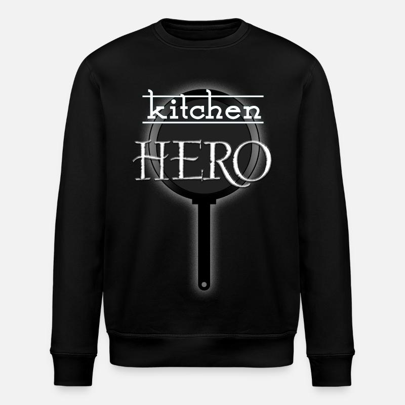 Kitchen Hero - Stanley/Stella Unisex Bio-Sweatshirt ROLLER - Schwarz