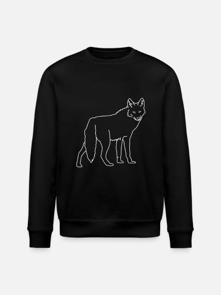 Kojote - Stanley/Stella Unisex Bio-Sweatshirt ROLLER - Schwarz