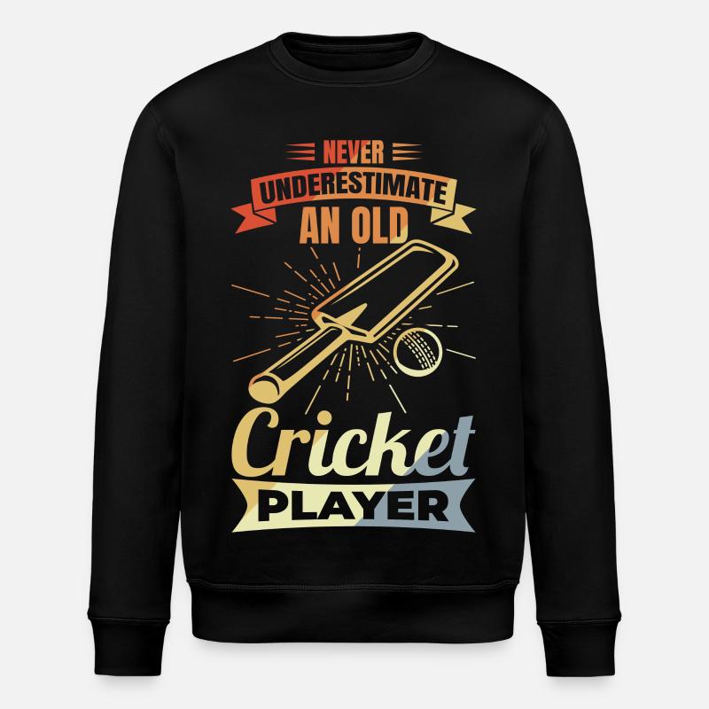 Kricket Großvater - Stanley/Stella Unisex Bio-Sweatshirt ROLLER - Schwarz