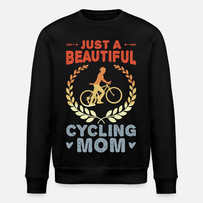 Fahrrad Mutter - Stanley/Stella Unisex Bio-Sweatshirt ROLLER - Schwarz