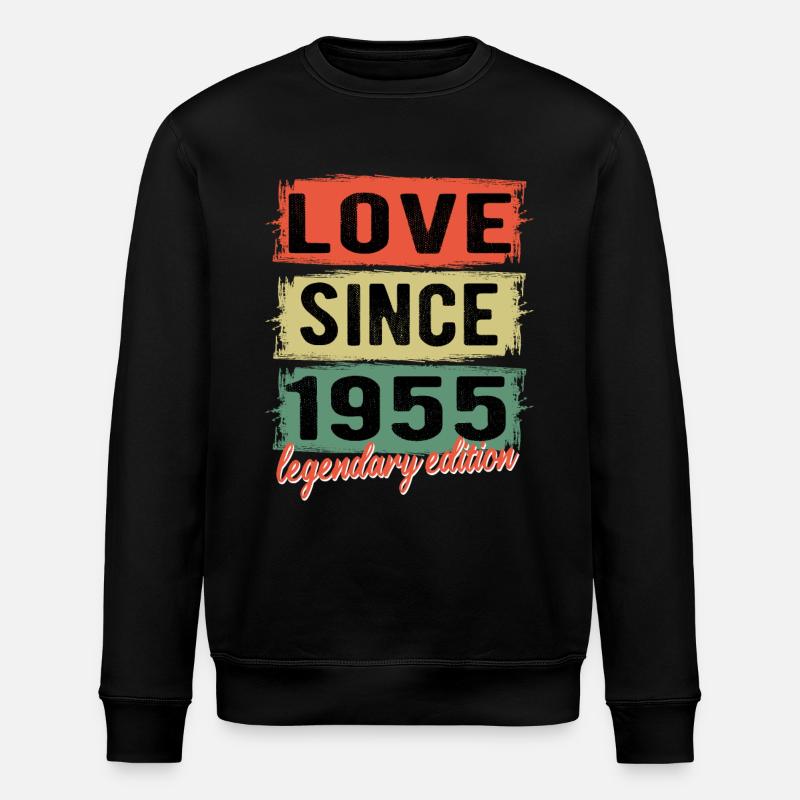 Awesome since 1955 - Stanley/Stella ROLLER Unisex Organic Sweatshirt - black