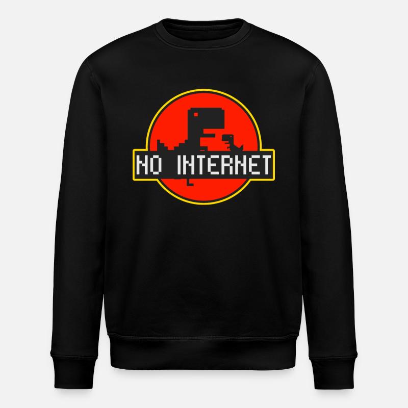 No internet - Kein Internet - Stanley/Stella ROLLER Unisex Organic Sweatshirt - black