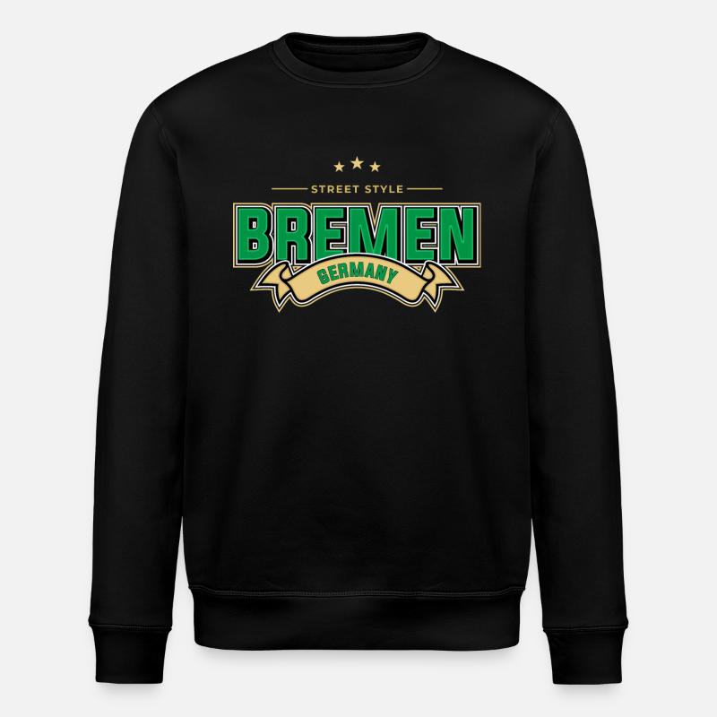 Bremen - Stanley/Stella Unisex Bio-Sweatshirt ROLLER - Schwarz